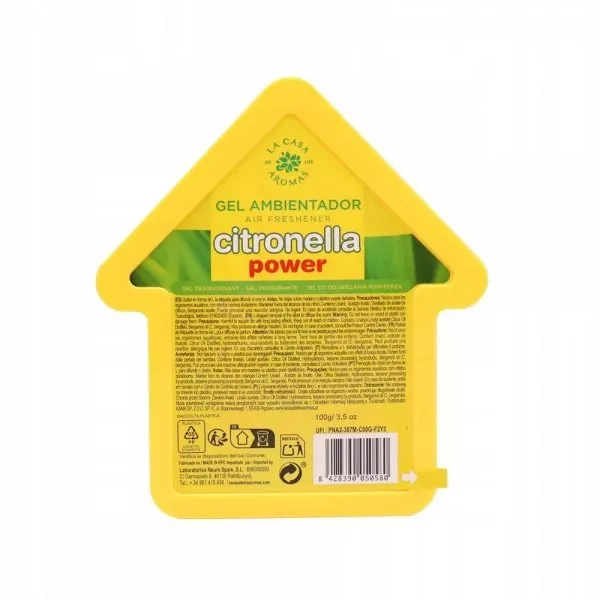 La Casa de los Aromas Citronella odświeżacz w żelu Trawa Cytrynowa 100g