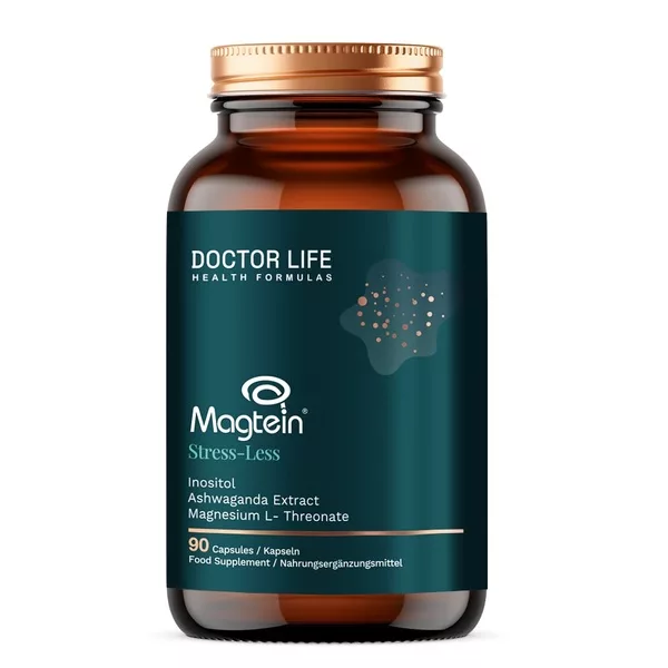 Doctor Life Magtein Stress-Less Inositol L- treonian magnezu suplement diety 90 kapsułek