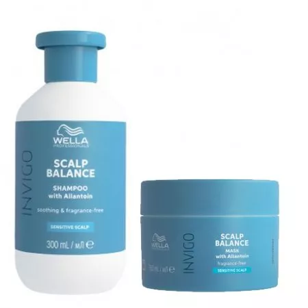 Wella Invigo Scalp Balance, zestaw do wrażliwej skóry głowy, szampon + maska