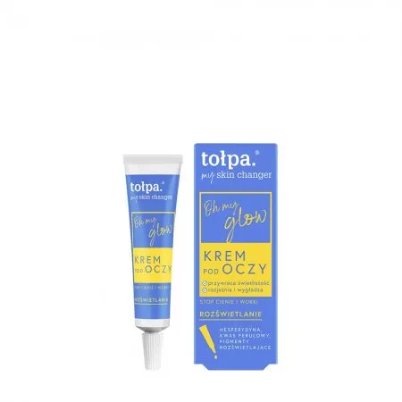 Tołpa My Skin Changer, rozświetlanie krem pod oczy rozświetlający oh my glow, 10ml