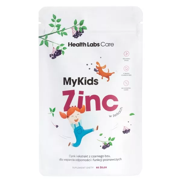 HealthLabs MyKids Zinc cynk dla dzieci w żelkach 60 żelek