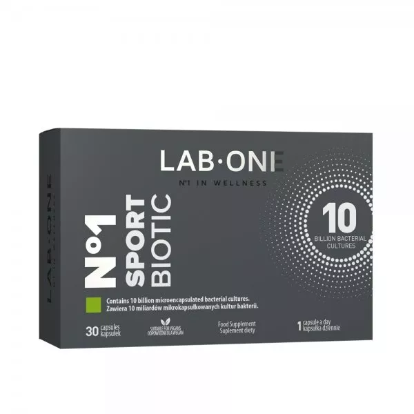 LAB ONE N°1 SportBiotic suplement diety wspierający regenerację 30 kapsułek