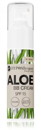 Bell HYPO Aloe BB Cream SPF 15, krem koloryzujący do twarzy, 01, 20g