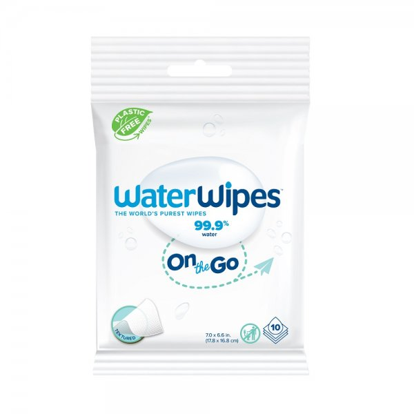 WaterWipes Bio OnTheGo odświeżające chusteczki nawilżane 10szt