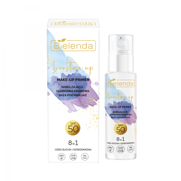 Soraya Boost me up, make-up primer nawilżająco-ochronna kremowa baza pod makijaż SPF50, 30ml
