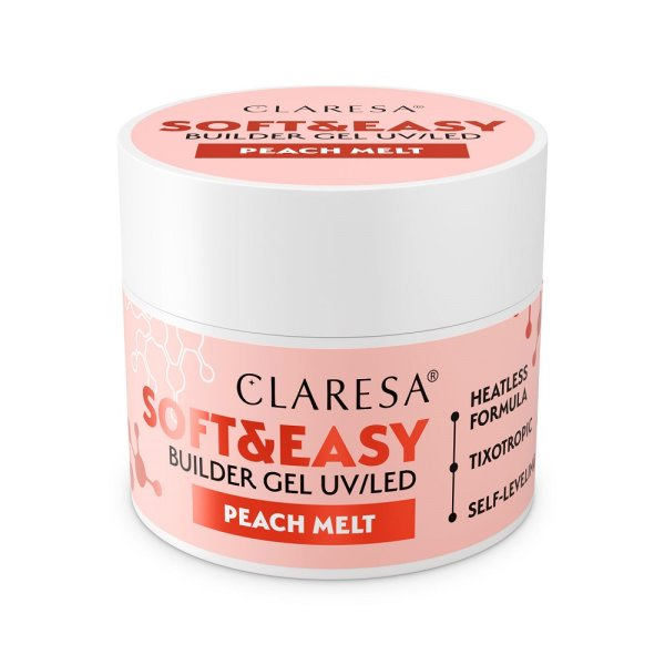 Claresa Soft& Easy Builder Gel żel budujący Peach Melt 12g