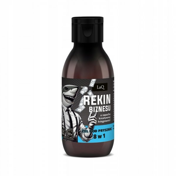 LaQ Rekin Biznesu czarny mat, żel pod prysznic 8w1, 100ml