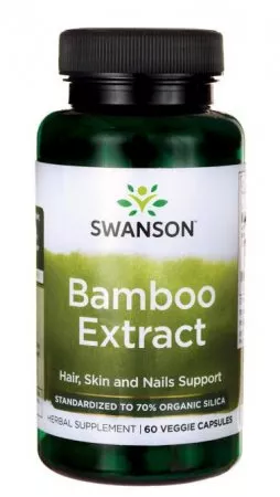 Swanson, bamboo ekstrakt, 60 kapsułek