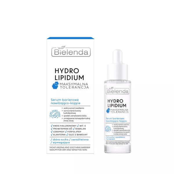 Bielenda Hydro Lipidium Maksymalna Tolerancja, serum barierowe nawilżająco-kojące, 50ml