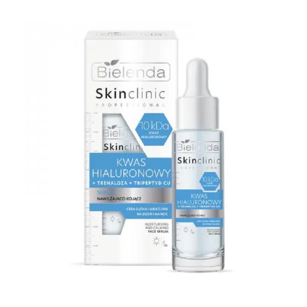 Bielenda Skin Clinic Professional, kwas hialuronowy, serum nawilżająco-kojące, 30ml