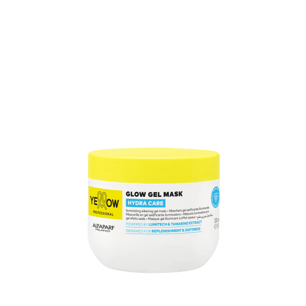 Yellow Professional Hydra Care Glow Gel Mask, nawilżająca maska żelowa do włosów, 300ml
