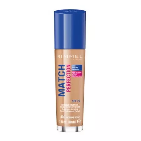 Rimmel Match Perfection Foundation podkład dopasowujący się do cery 400 Natural Beige SPF20 30ml
