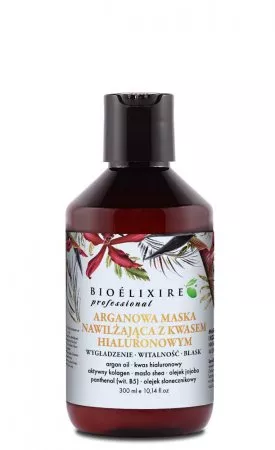 Bioelixire Professional, arganowa maska z kwasem hialuronowym, 300ml