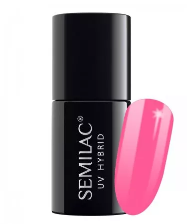 Semilac, lakier hybrydowy, 7ml, 043 Electric Pink