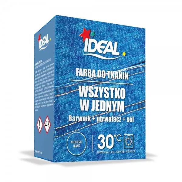 Ideal All in One barwnik do tkanin Niebieski Jeans 350g