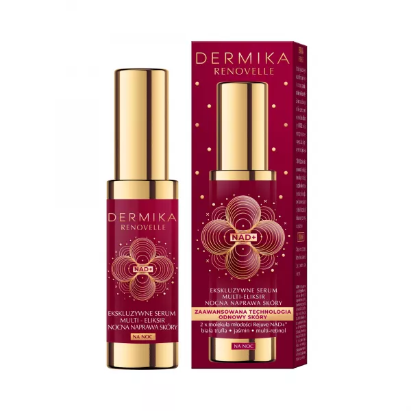 Dermika Renovelle, ekskluzywne serum - multi eliksir nocna naprawa skóry, 50ml