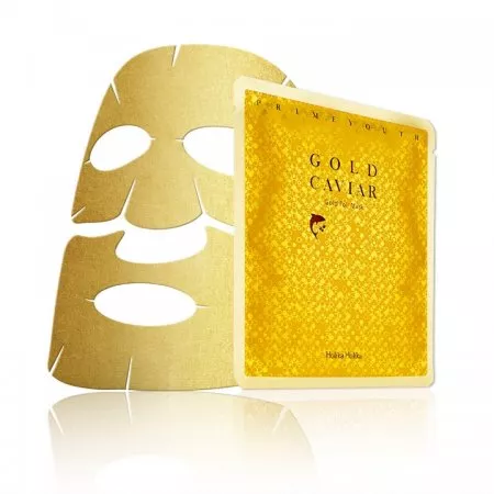 Holika Holika Prime Youth Gold Caviar, złota maska na płachcie