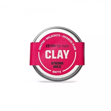 ZEW for Men, glinka do włosów, mocny chwyt i matowe wykończenie, śliwka japońska, 10ml