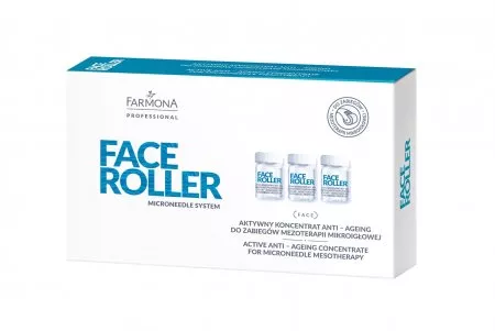 Farmona Professional Face Roller, Aktywny koncentrat anti-aging do zabiegów mezoterapii mikroigłowej, 5x5ml