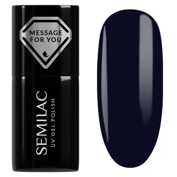Semilac, lakier hybrydowy, 741 Navy Eclipse, 7ml