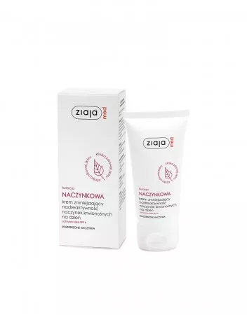 Ziaja Med Kuracja naczynkowa, krem zmniejszający nadreaktywność naczynek krwionośnych na dzień SPF6, 50ml
