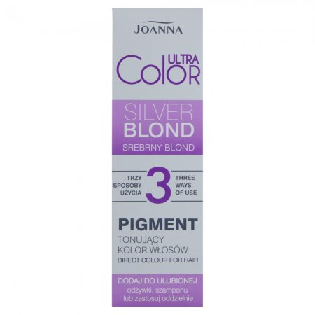 Joanna Ultra Color Pigment tonujący kolor włosów srebrny blond 100 g - data ważności (3.2026)