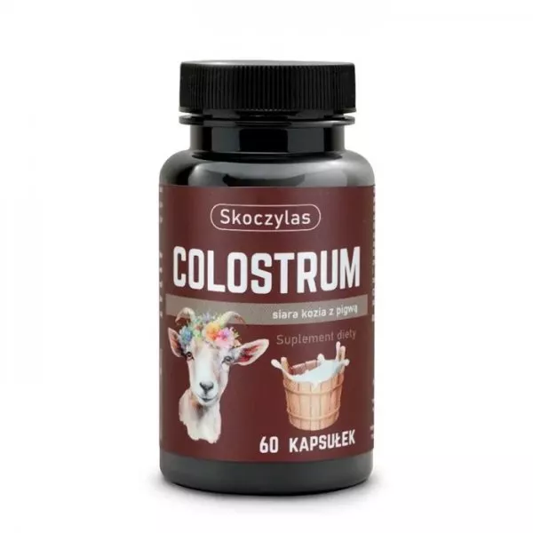 Skoczylas Colostrum siara kozia z pigwą suplement diety 60 kapsułek