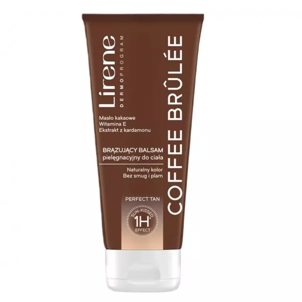 Lirene Perfect Tan brązujący balsam pielęgnacyjny do ciała Coffee Brulee 200ml