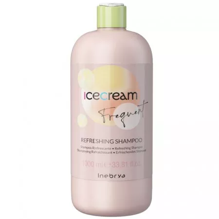 Inebrya Ice Cream Frequent Refreshing, odświeżający szampon do włosów, miętowy, 1000ml