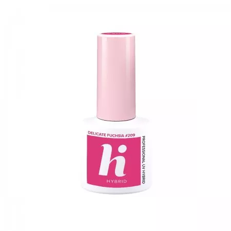 hi hybrid, lakier hybrydowy, 5ml, #209 Delicate Fuchsia