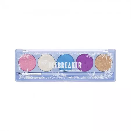 Wibo Icebreaker Chrome Water Liners paleta metalicznych eyelinerów 5g