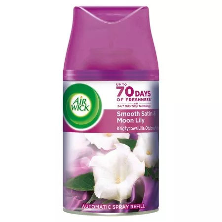 Air Wick Freshmatic wkład do automatycznego odświeżacza powietrza Księżycowa Lilia Otulona Satyną 250ml