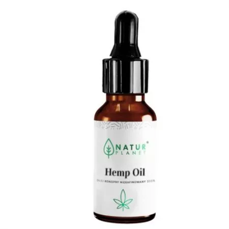 Naturplanet Hemp Oil, olej konopny nierafinowany 100%, 30ml
