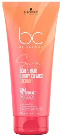 Schwarzkopf BC Sun Protect, szampon do włosów i ciała, 200ml