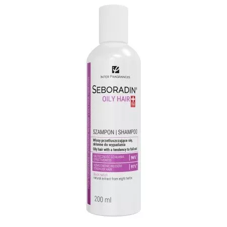 Seboradin Oily Hair, szampon do przetłuszczających się i wypadających włosów, 200ml