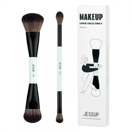 Jessup Duo-End Brush zestaw pędzli do makijażu T502 2szt.