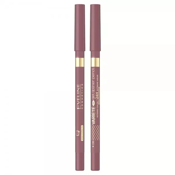 Eveline Cosmetics Variete wodoodporna żelowa konturówka do ust 08