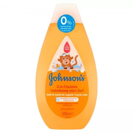 Johnson & Johnson Johnson's Bubble bąbelkowy płyn do kąpieli i mycia ciała 2w1 dla dzieci 500ml