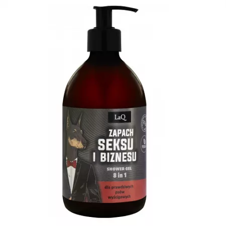 LaQ, Doberman, czarny mat żel pod prysznic, 500ml