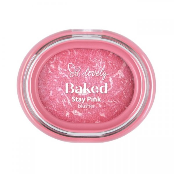 Lovely Stay Pink Baked Blusher wypiekany róż do policzków 02 3.5g