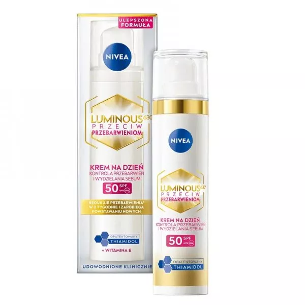 Nivea Luminous630® krem na dzień przeciw przebarwieniom SPF50 40ml