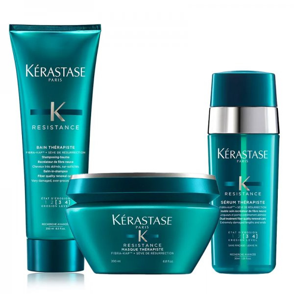 Kerastase Resistance, zestaw wzmacniający do włosów osłabionych, szampon + maska + serum