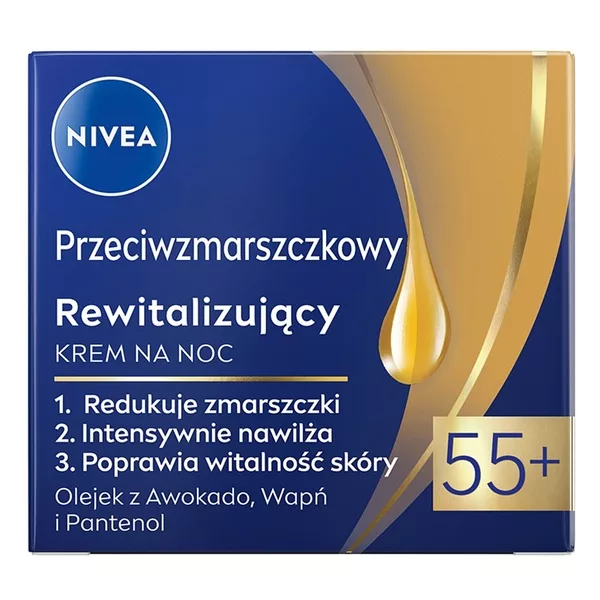 Nivea Cellular Expert Lift krem na noc przeciwzmarszczkowy dla skóry dojrzałej 55+ 50ml