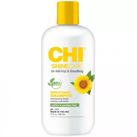 CHI Shine Care, wygładzający szampon do włosów, 355ml