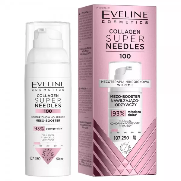Eveline Cosmetics Collagen Super Needles 100 mezo-booster nawilżająco-odżywczy 50ml