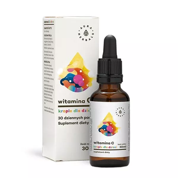 Aura Herbals Witamina C dla dzieci suplement diety 30ml