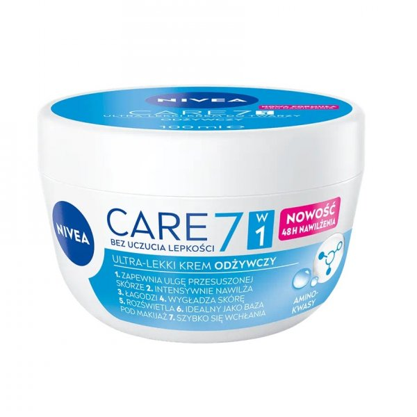 Nivea Care 7w1 odżywczy lekki krem do twarzy 100ml