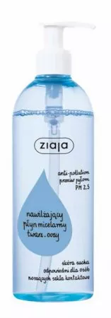 Ziaja De-makijaż, nawilżający płyn micelarny, 390ml