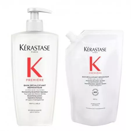 Kerastase Premiere, zestaw kąpieli dekalcyfikującej, 500ml + refill 500ml