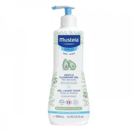 Mustela Gentle Cleansing Gel żel do mycia ciała i włosów dla dzieci 500ml